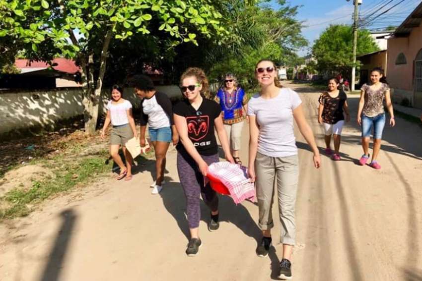 The UPEI students worked with eight young women who attend the Jardin De Santa Margarita (Garden of Saint Marguerite) school in Sánta Barbara.