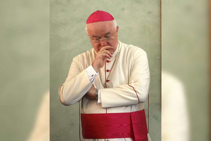 Former Archbishop Jozef Wesolowski was found dead Aug. 28 in the Vatican residence where he was awaiting trial on charges of child sexual abuse and possession of child pornography. He is pictured in a 2011 file photo. 