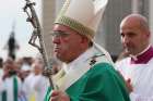 Pope Francis arrives to celebrate Mass in Revolution Square in Havana Sept. 20.