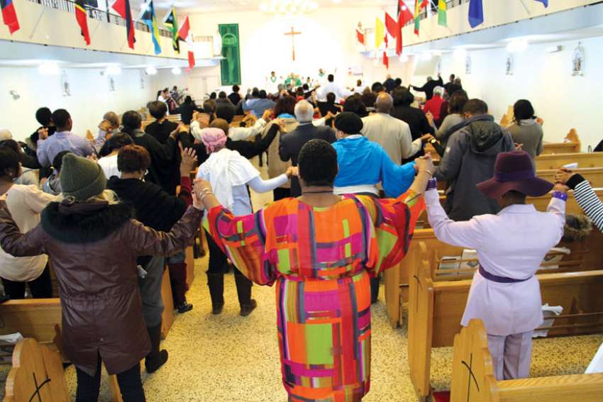 The pews and the centre aisle are filled at Our Lady of Good Counsel, the Archdiocese of Toronto’s Caribbean parish. Bodies moving, hands clapping and voices rising in worship is the norm at the parish.