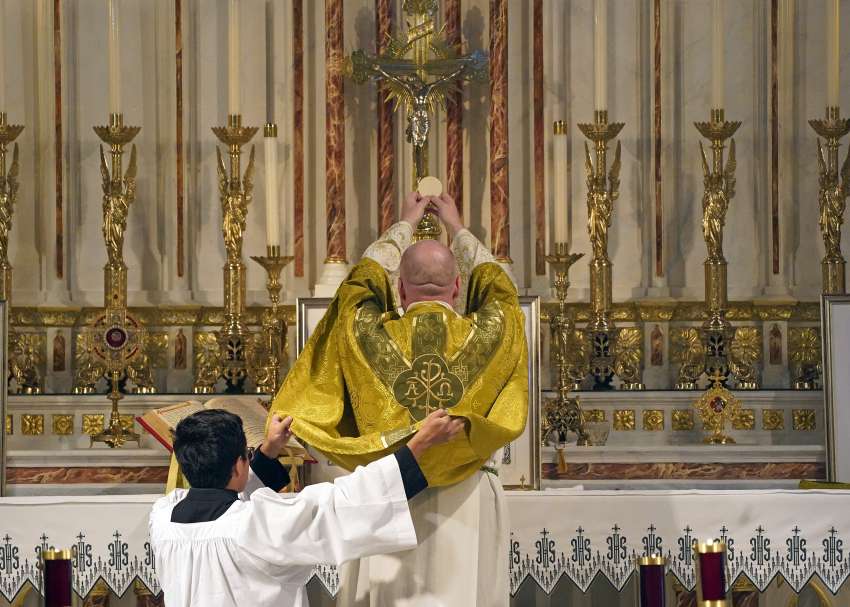 A Latin Mass is celebrated in New York City.