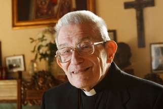 Italian Cardinal Loris Capovilla, who served St. John XXIII before and after he became pope, died May 26 at the age of 100 in Bergamo, near Milan. He is pictured in a 2012 photo.