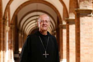 Abbot Gregory Polan, the new leader of the confederation of Benedictine monasteries, is pictured at St. Anselm Abbey in Rome Sept. 13. Abbots and priors from Benedictine men&#039;s communities around the world elected Abbot Polan of Conception Abbey in Missouri to be abbot primate.
