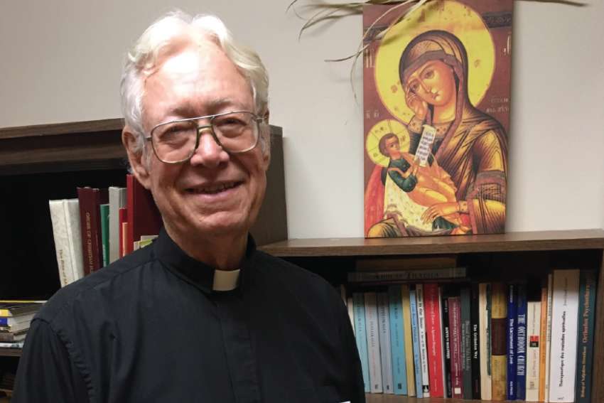 Fr. John Kracher was the inaugural recipient of the St. Marie of the Incarnation award for this work in youth ministry at the Archdiocese of St. Boniface.