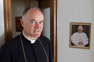Bishop Bernard Fellay, superior of the Society of St. Pius X, is pictured in 2012. Fellay says Pope 
