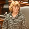 Education Minister Laurel Broten addressing the Ontario legislature on Monday.