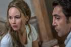 Jennifer Lawrence and Javier Bardem play a couple whose country-home serenity is upended with the arrival of another couple.