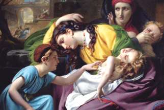Rachel weeps for her children in this 1824 painting, The Massacre of the Innocents by François-Joseph Navez. 