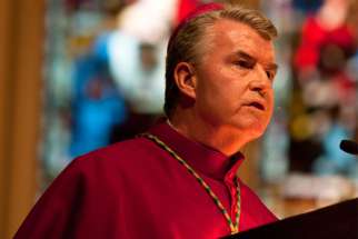 Calgary Bishop William McGrattan, president of the Canadian Conference of Catholic Bishops, in an undated file photo. McGrattan took over the presidency at the recent bishops’ plenary held in Toronto.