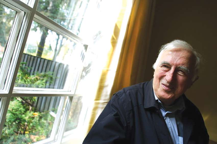  Jean Vanier at his interview in 2007. 