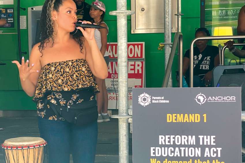 Policing-Free Schools director Andrea Vásquez Jiménez says motions to bring back policing in schools has further eroded the trust of Black and other marginalized communities in the system. 