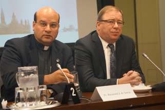 Fr Raymond de Souza, editor of Convivium.ca and Ray Pennings, vice president of Cardus participated in the 7th annual Parliamentary Forum on Religious Freedom Oct. 1.