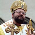 Pope Benedict XVI has raised the church jurisdiction for Ukrainian Catholics in Great Britain to the level of an eparchy, or diocese, and named Bishop Hlib Lonchyna, 58, a native of Steubenville, Ohio, to be the eparchial bishop. Bishop Lonchyna is pictu red in a 2004 photo.
