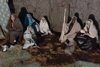 Youth of St. John Vianney Parish in Barrie, Ont., assumed different leadership roles at the Lux Vitae Christmas celebration Nov. 28, including performing a living Nativity.