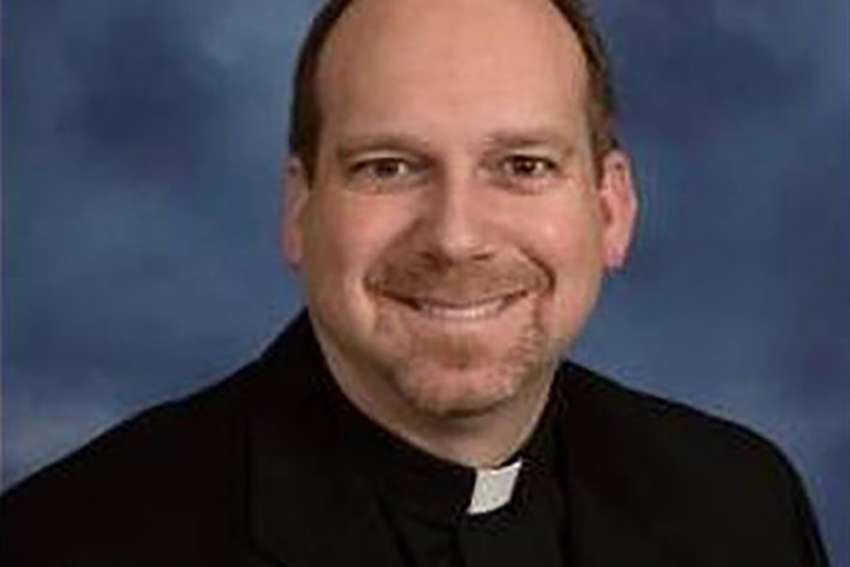 Father Michael Zacharias, pastor of St. Michael the Archangel Parish in Findlay, Ohio, is seen in this undated photo downloaded from social media. The Diocese of Toledo announced Father Zacharias was placed on administrative leave after he was arrested Aug. 18, 2020, after celebrating morning Mass at the church. He faces federal sex trafficking charges.