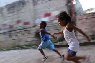 Children playing in Trinidad.