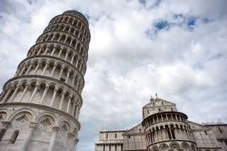 The Leaning Tower of Pisa as see in 2012, alongside the Cathedral of Pisa. There is a campaign to block the construction of a mosque a few hundred yards from the famous leaning-tower.