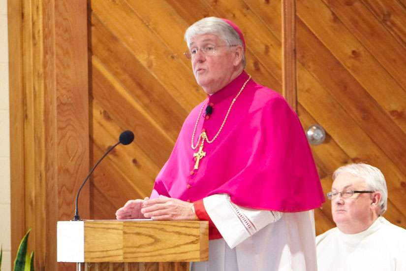 CCCB president Bishop Doug Crosby in a file photo from 2012. The Canadian Catholic bishops said Oct. 12 that they will no longer be part of Canada’s ecumenical social justice coalition, known as KAIROS.