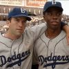 Lucas Black and Chadwick Boseman star in a scene from the movie &quot;42.&quot; The Catholic News Service classification is A-III -- adults. The Motion Picture Association of America rating is PG-13 -- parents strongly cautioned. Some material may be inappropriate for children under 13.