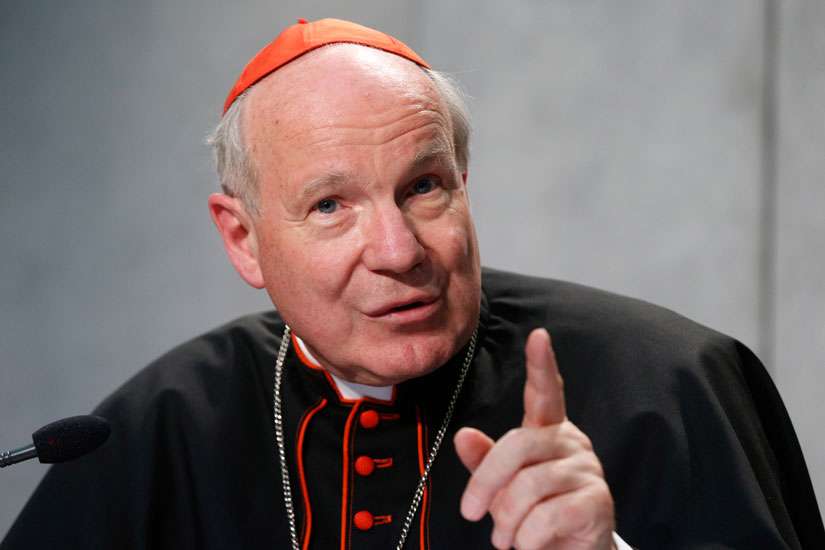 Austrian Cardinal Christoph Schonborn speaking at a news conference, April 8. Schonborn made headlines on the anniversary of September 11 when he said Europe was at risk of an “Islamic conquest.”