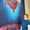  Meghan Burnside’s The Sacred Heart of Jesus was recently displayed at Edmonton City Hall.