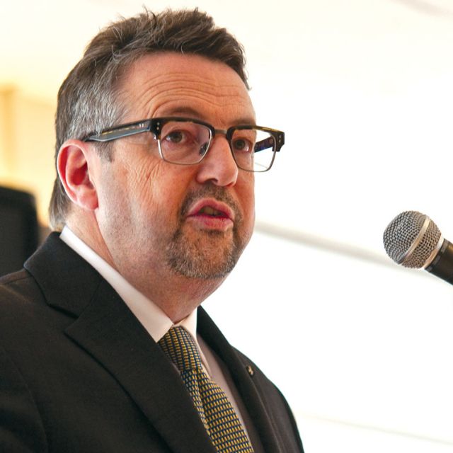 Constitutional lawyer Iain Benson, seen here speaking in Toronto last November, said parents shouldn’t be alarmed about a perception of growing anti-religious intolerance.