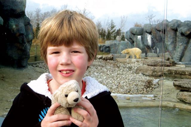 Eight-year-old Sean Hutton’s Polar Bear Walk aims to preserve the polar bear.