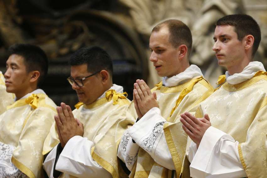 Deacons are ordained at St. Peter&#039;s Basilica in Rome.
