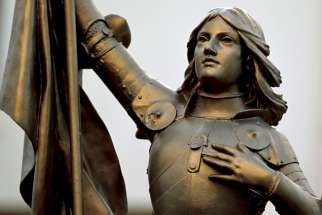 A statue of Joan of Arc in Nanterre, France.