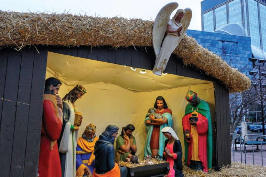 The outdoor Nativity scene in front of Edmonton’s City Hall has been downsized and put indoors, causing some backlash.