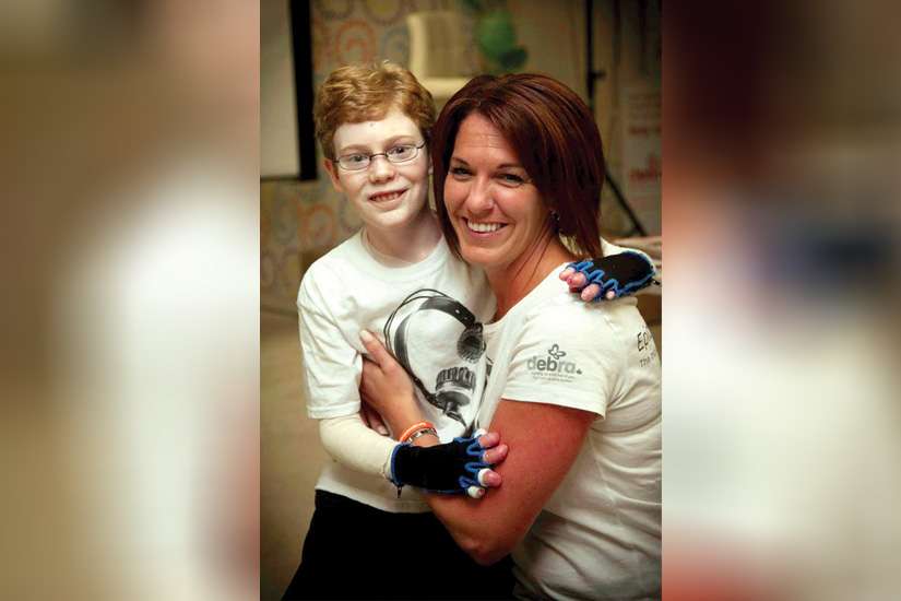 Jonathan Pitre and his mother, Tina Boileau.