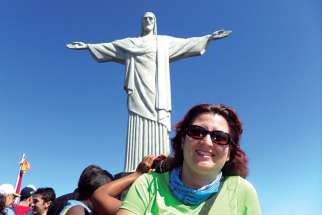 WYD national coordinator Isabel Correa at World Youth Day in Rio de Janeiro, Brazil.
