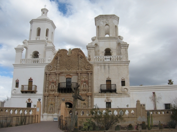 San Xavier Mission outside of Tucson, Ariz., was founded by the Jesuits in 1692. The current church dates to 1783 and was constructed by the Franciscans, who operate it to this day.