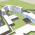 An image of the proposed St. Jerome’s University campus from a southeast perspective.