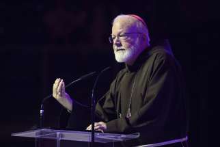 Boston Cardinal Sean P. O&#039;Malley speaks to World Youth Day pilgrims July 27 at Tauron Arena in Krakow, Poland.