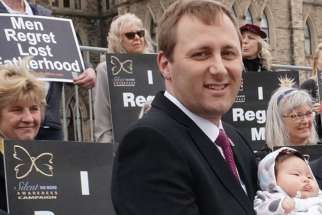 Conservative MP Brad Trost attends March for Life in Ottawa. 