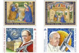 Vatican Christmas stamps feature manuscript painting of Holy Family