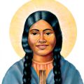 A Portrait of Blessed Kateri Tekakwitha. Pope Benedict XVI has advanced the sainthood cause of Kateri, the first Native American to be beatified. The church has recognized the second miracle needed for her canonization.