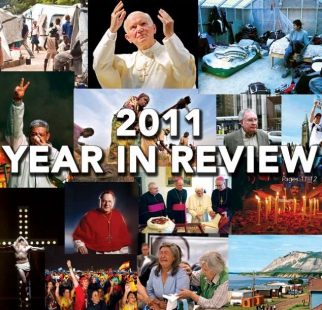 This photo collage appeared on the cover of the December 25th/January 1st double issue of The Catholic Register