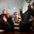 Catholics gather for Mass with a group of bishops from other countries Jan. 6 in Zerga, Jordan. The bishops were in the Holy Land in early January to assess the needs of the people and Christian churches there.
