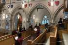 The choirs from St. Michael’s Choir School returned to neighbouring St. Michael’s Cathedral-Basilica March 21 for the first time since pandemic restrictions were put in place a year earlier.