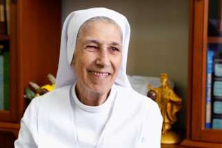 Salesian Sister Ana Rosa Sivori is Pope Francis&#039; second cousin and missionary in Thailand. She will translate for the pope during his Nov. 20-23 visit to the country, the Vatican press office announced. She is seen at the St. Mary School in Udon Thani, Thailand, Sept. 24, 2019.