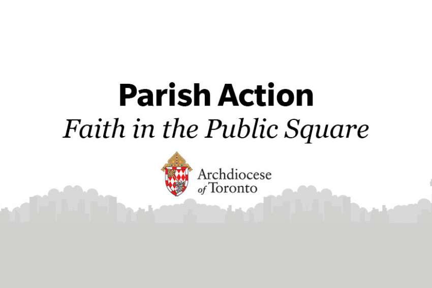 Parish Action at starting line