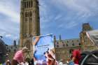 Opponents of euthanasia and assisted suicide staged a &quot;die-in&quot; following a rally on Parliament Hill in Ottawa, Ontario, in early June 2016.