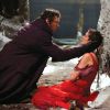 Hugh Jackman and Anne Hathaway star in a scene from Les Miserables, the big-screen adaptation of the long-running stage show.