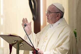 Pope Francis delivers his homily during Mass Sept. 27 at the Vatican. The Pope said in his weekly general audience Sept. 28 that Syrian aggressors will be “accountable to God.”