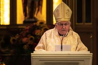 Cardinal Collins, archbishop of Toronto, presides at Mass for Truth and Reconciliation Day, Sept. 30, 2022.