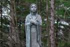 A statue of St. Kateri Tekakwitha on the grounds of the Martyrs’ Shrine in Midland, Ont.