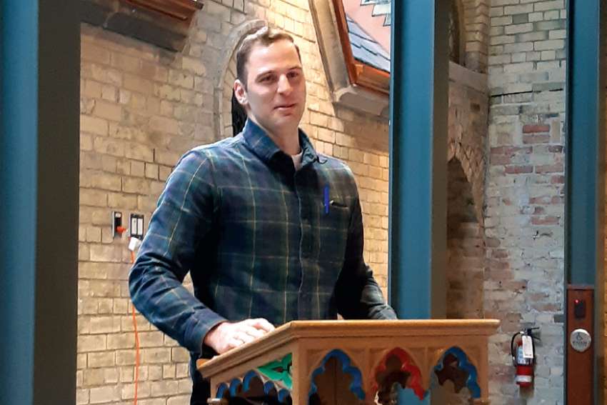 Seminarian Daniel Corso shared the story of his vocation to university students during Ryerson Catholics’ annual men’s retreat on Feb. 17. 