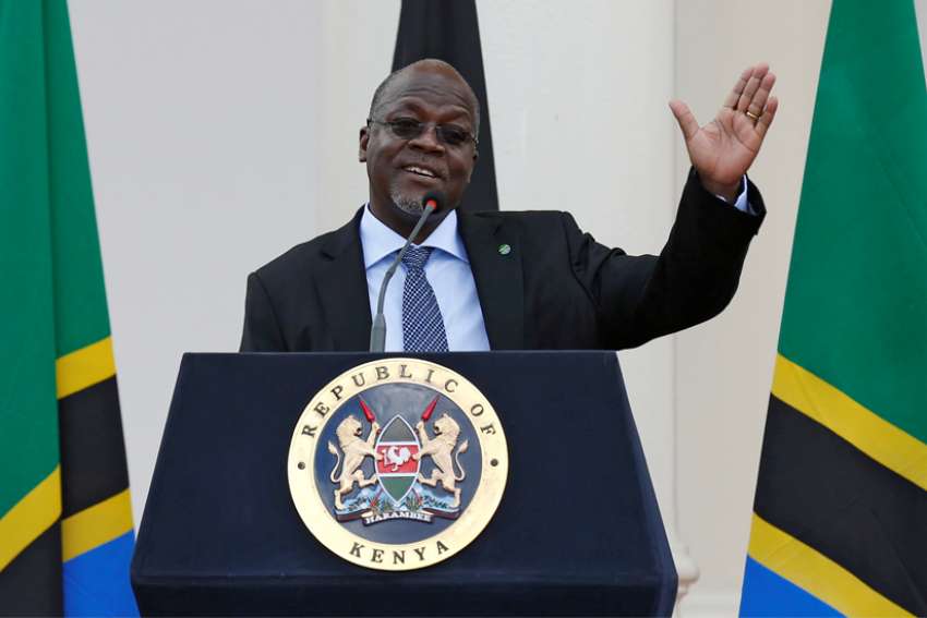 Tanzanian President John Pombe Magufuli, a Catholic, is pictured in a 2016 file photo.